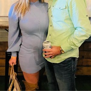 Baby Blue Exlura Sweater Dress